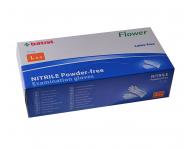 Jednorazowe rkawiczki nitrylowe Batist Flower Premium 100 szt - L