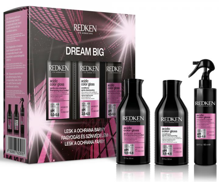 Zestaw upominkowy rozwietlajcy do wosw farbowanych Redken Acidic Color Gloss Dream Big