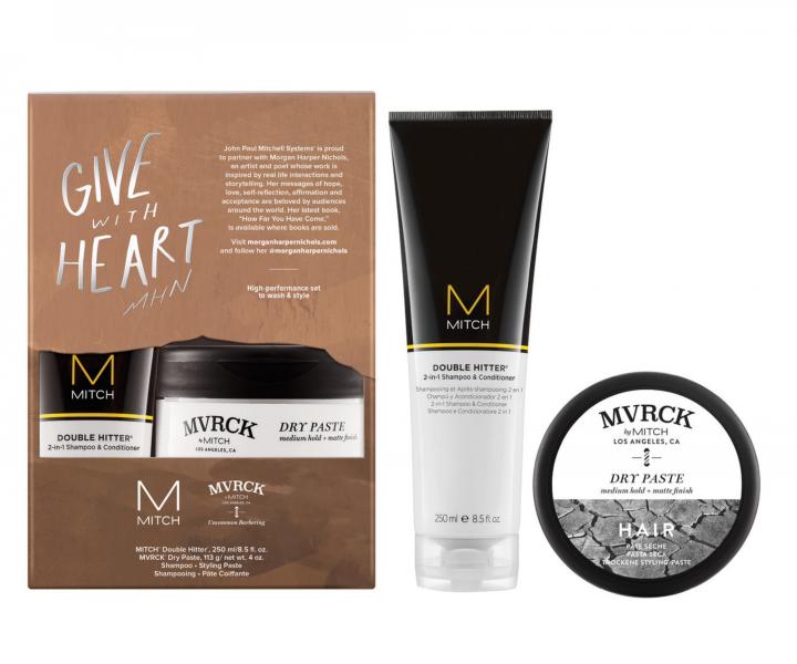 Zestaw upominkowy dla mczyzn Paul Mitchell Maverick Wash & Style - kolekce Give with Heart