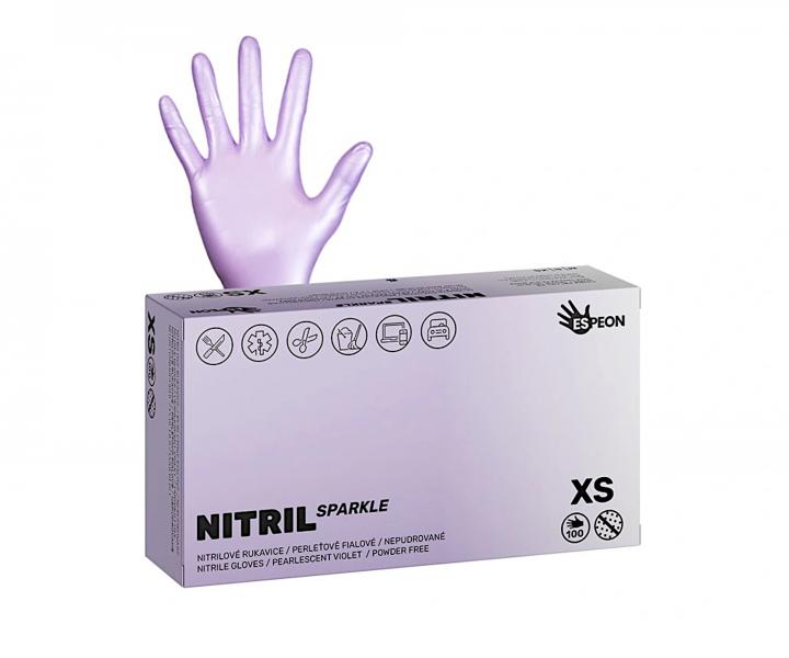 Rkawiczki nitrylowe Espeon Nitril Sparkle - 100 szt - XS