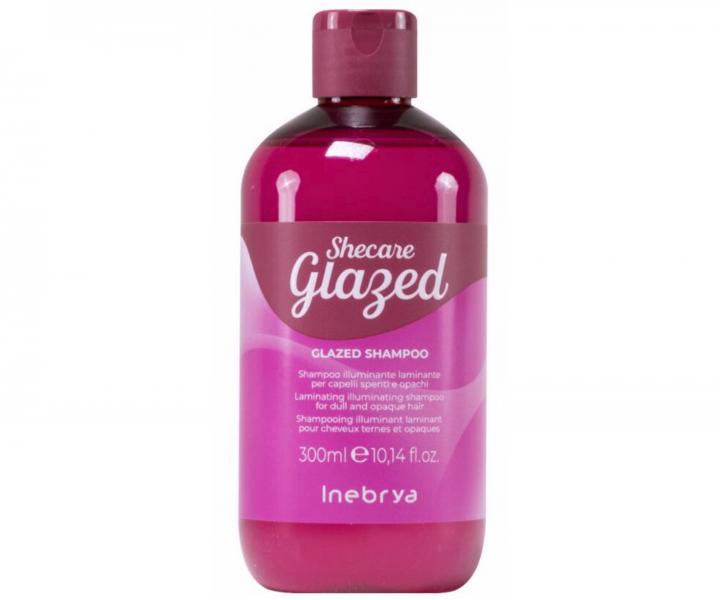 Szampon rozwietlajcy i nawilajcy do wosw bez poysku Inebrya Shecare Glazed Shampoo - 300 ml