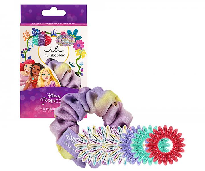 Zestaw kolorowych ozdobnych gumek spiralek dla dzieci Invisibobble Disney The Princesses Set