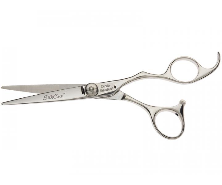 Noyczki do wosw Olivia Garden SilkCut Shear 5,75" - srebrne