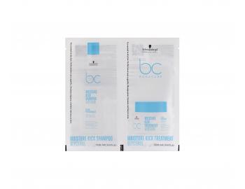 Seria kosmetykw nawilajcych do wosw Schwarzkopf Professional BC Bonacure Moisture Kick - szampon + kuracja - 2 x 12 ml