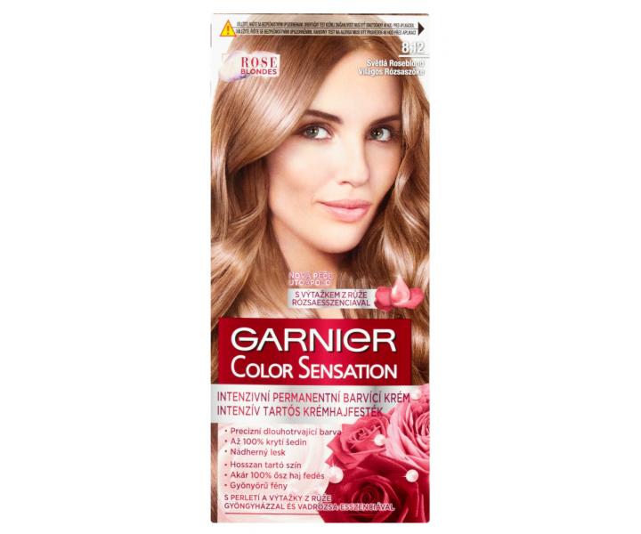 Farba do trwaej koloryzacji Garnier Color Sensation 8.12 jasny rowy blond