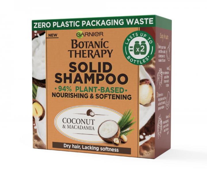 Szampon do wosw suchych w kostce Garnier Botanic Therapy Solid Shampoo Coconut & Macadamia - 60 g