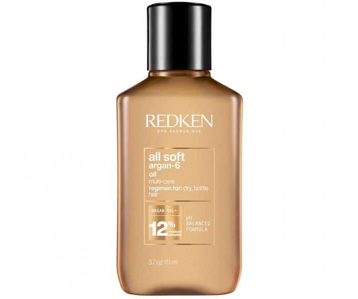 Odywczy olejek wielozadaniowy do wosw suchych i amliwych Redken All Soft Argan-6 Oil - 111 ml