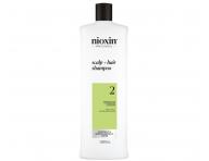 Szampon oczyszczajcy do mocno przerzedzonych wosw naturalnych Nioxin System 2 Scalp + Hair Shampoo - 1000 ml