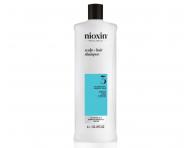 Szampon do lekko przerzedzonych wosw farbowanych Nioxin System 3 Scalp + Hair Shampoo - 1000 ml