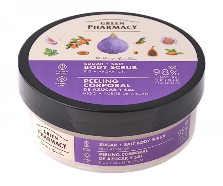 Peeling cukrowo-solny do ciaa z figami i olejem arganowym Green Pharmacy Body Scrub - 200 ml