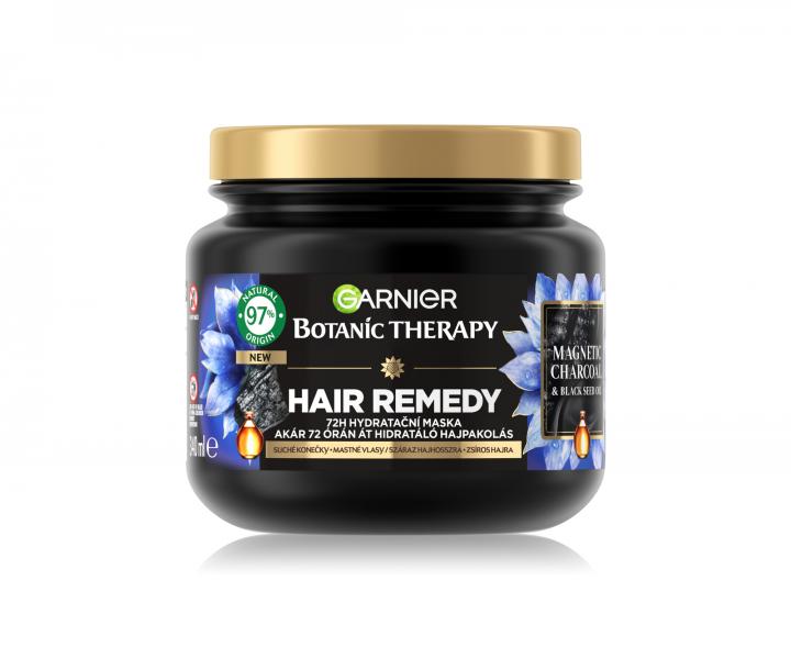 Maska nawilajca do wosw przetuszczajcych si Garnier Botanic Therapy Hair Remedy Magnetic Charcoal - 340 ml