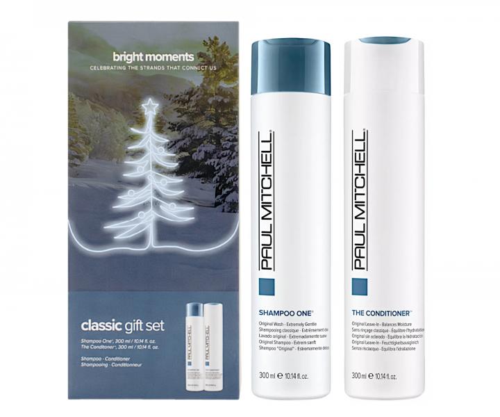 Zestaw upominkowy nawilajcy i chronicy wosy Paul Mitchell Classic Duo Bright Moments