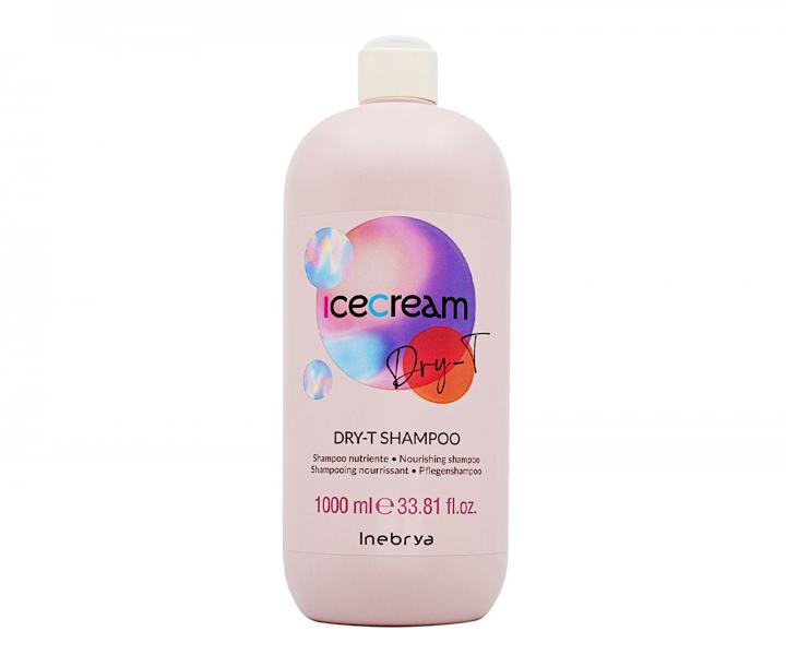 Szampon nawilajcy do wosw suchych i puszcych si Inebrya Ice Cream Dry-T Shampoo - 1000 ml