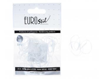 Gumki do wosw Eurostil Profesional TPU Hair Elastics For Hairstyles - 50 szt - przeroczyste