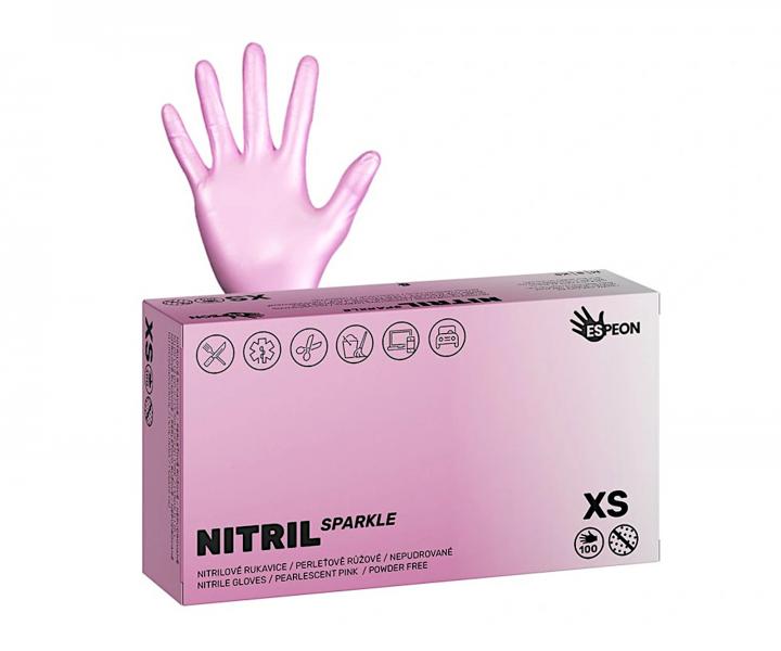 Rkawiczki nitrylowe Espeon Nitril Sparkle - 100 szt - XS