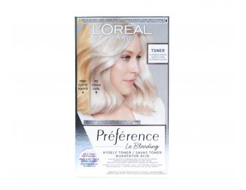 Neutralizujcy toner do wosw o kwanym pH Loral Paris Prfrence Le Blonding - lodowa platynowa