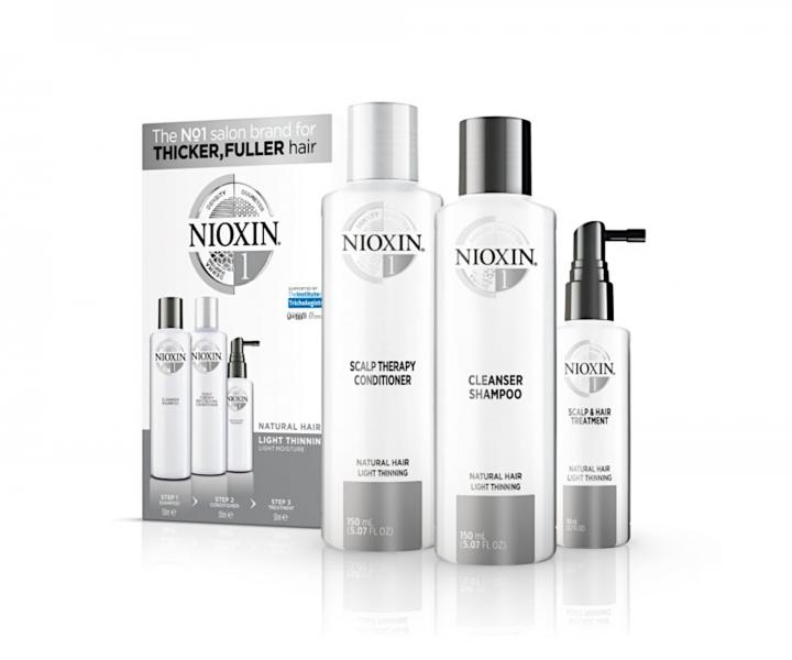 Seria do lekko przerzedzonych wosw naturalnych Nioxin System 1