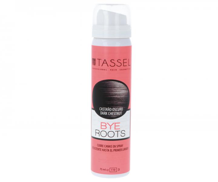 Spray maskujcy odrosty Tassel Cosmetics Bye Roots - 75 ml - ciemny kasztan