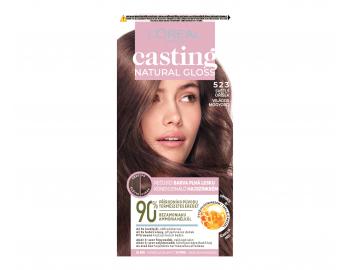 Farba do wosw bez amoniaku Loral Casting Natural Gloss - 523 orzechowy jasny brz