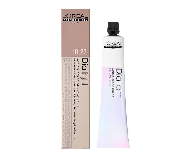 Farba do wosw ton w ton Loral Dialight 50 ml-10.23 bardzo bardzo jasny blond opalizujco-zocisty