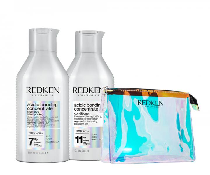 Zestaw do wosw zniszczonych Redken Acidic Bonding Concentrate - szampon + odywka + kosmetyczka gratis