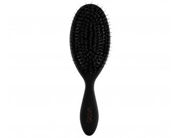 Szczotka do wosw z wosiem dzika i nylonowym Varis Smoothing Brush - czarna