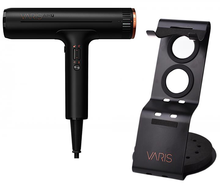 Profesjonalna suszarka do wosw Varis AirQ Hair Dryer - 1800 W - czarna + stojak Varis gratis