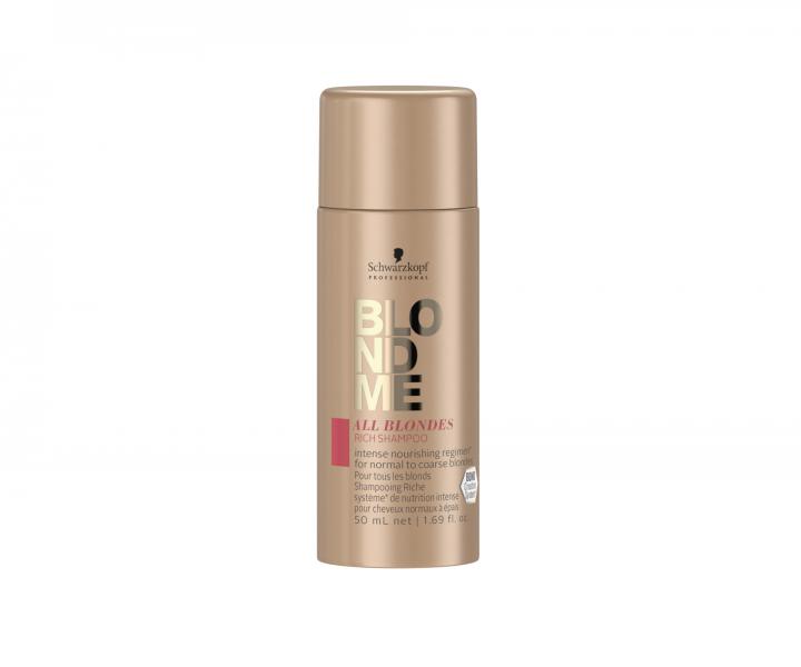 Bogaty szampon do wosw blond Schwarzkopf Professional BlondMe All Blondes Rich Shampoo - 50 ml