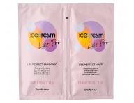 Szampon i maska do wosw puszcych si i niesfornych Inebrya Ice Cream Liss Pro - 2 x 15 ml