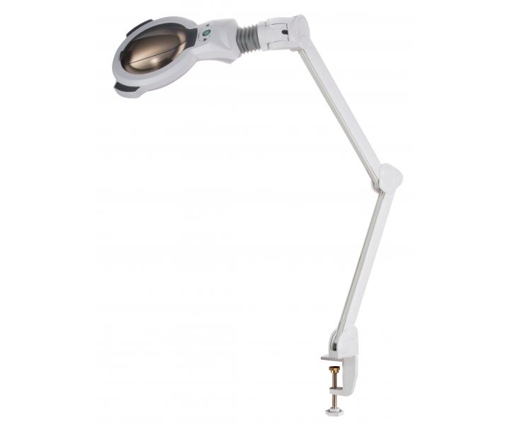 LED lampa kosmetyczna z lup 5 dioptrii SilverFox 1006AT - uchwyt do blatu