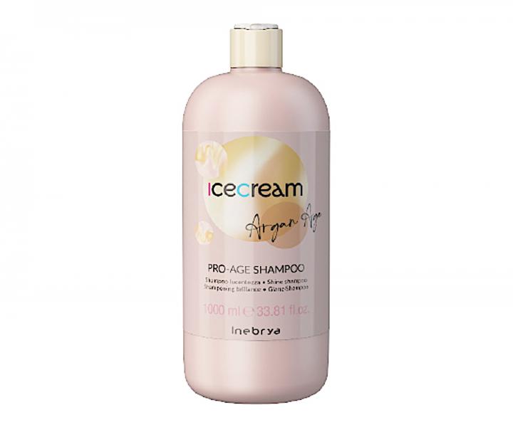 Szampon nadajcy wosom olniewajcy poysk Inebrya Ice Cream Argan Age Pro-Age Shampoo - 1000 ml