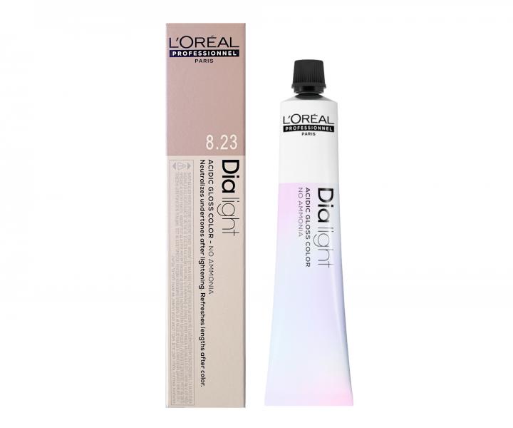 Farba do wosw ton w ton Loral Dialight 50 ml - 8.23 jasny blond opalizujco-zocisty