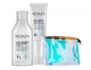 Zestaw do wosw zniszczonych Redken Acidic Bonding Concentrate - szampon + krem termoochronny + kosmetyczka gratis