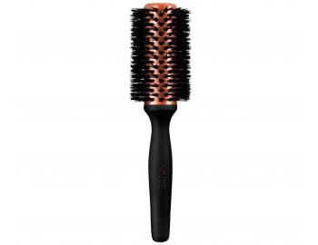 Drewniana okrga szczotka do modelowania z wosiem dzika i nylonowym Varis Boar Brush - 33 mm