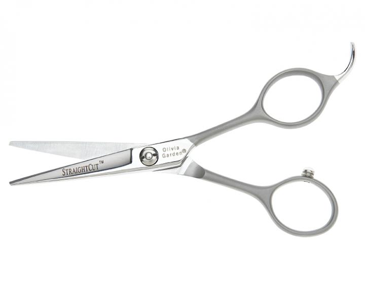 Noyczki fryzjerskie Olivia Garden StraightCut Shear 5" - srebrne