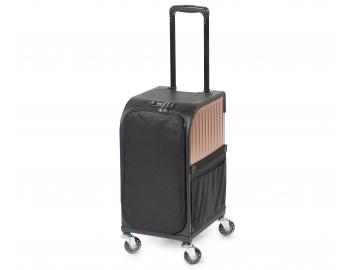 Kufer fryzjerski Sibel Rollercoaster Stoolcase Rose Gold - rowe zoto - czarny