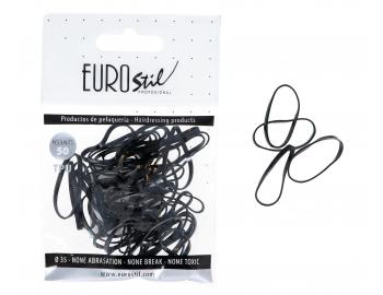 Gumki do wosw Eurostil Profesional TPU Hair Elastics For Hairstyles - 50 szt - mix kolorw - czarny