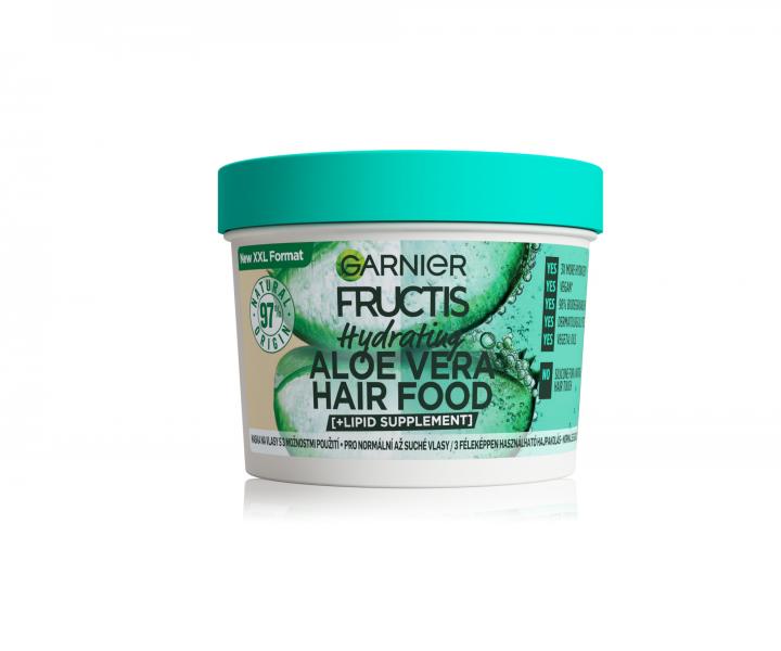 Maska nawilajca do wosw normalnych i suchych Garnier Fructis Aloe Vera Hair Food Mask - 400 ml