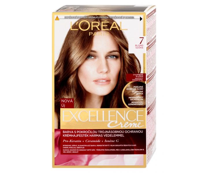 Farba do trwaej koloryzacji wosw Loral Excellence 7 blond