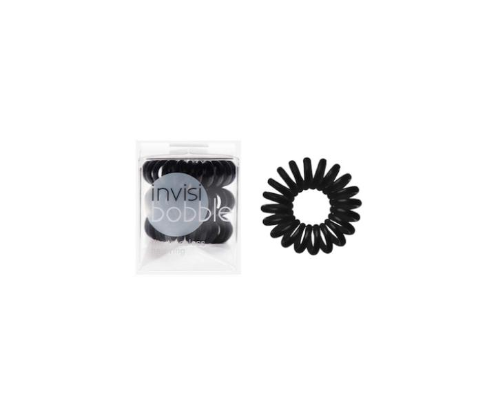 Gumka do wosw spiralka Invisibobble True Black - czarna