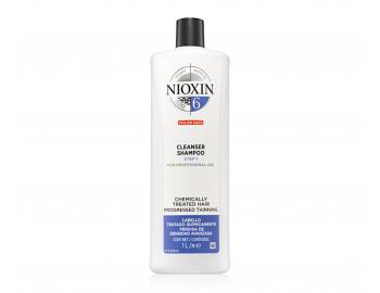 Szampon do przerzedzonych wosw po zabiegach chemicznych Nioxin System 6 Cleanser Shampoo - 1000 ml