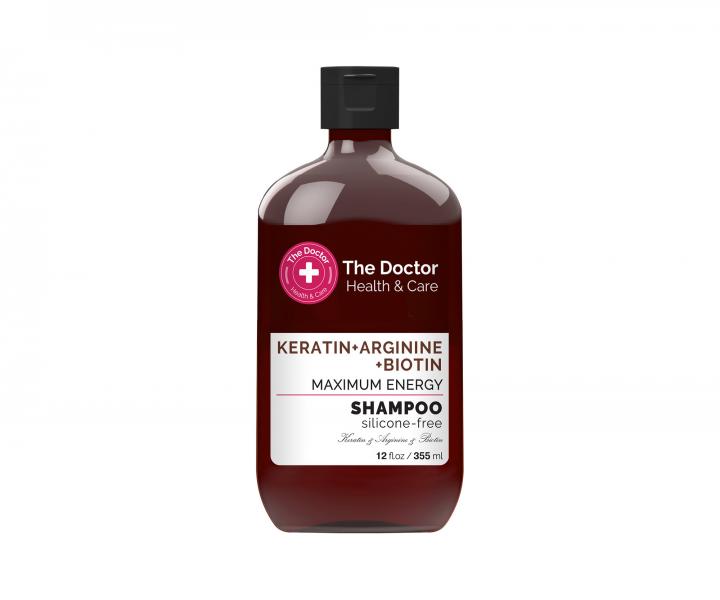 Szampon do wosw maksymalna energia The Doctor Keratin+Arginine+Biotin - 355 ml