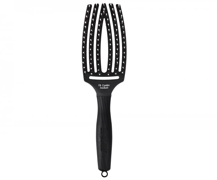 Szczotka Olivia Garden Fingerbrush Combo Medium - czarna