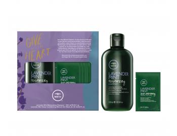 Seria produktw do wosw suchych Paul Mitchell - Lavender Mint - zestaw upominkowy - szampon + maska (kolekcja Give with Heart)