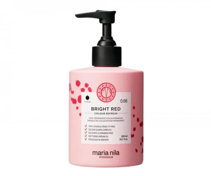 Maska oywiajca kolor wosw Maria Nila Colour Refresh Bright Red - jasnoczerwona - 300 ml