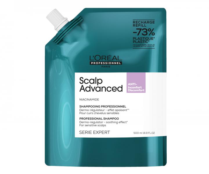 Szampon kojcy do wraliwej skry gowy Loral Professionnel Scalp Advanced Anti-Discomfort - 500 ml, zapas