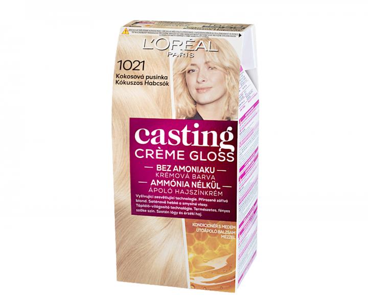 Farba do wosw bez amoniaku Loral Casting Crme Gloss - 1021 jasny perowy blond