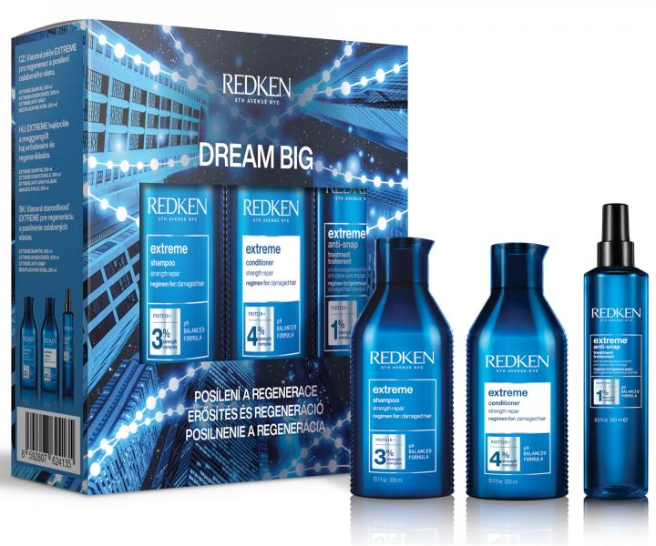 Zestaw upominkowy wzmacniajcy do wosw zniszczonych i uwraliwionych Redken Extreme Dream Big