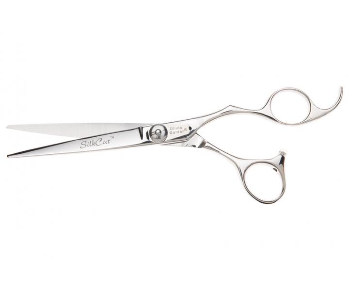 Noyczki fryzjerskie Olivia Garden SilkCut Shear 6,5" - srebrne