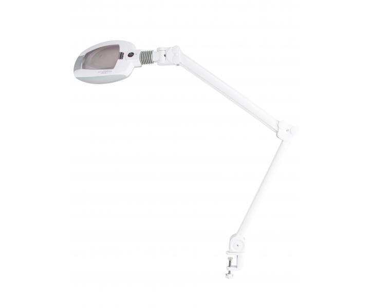 LED lampa kosmetyczna z lup 3 dioptrie SilverFox 1005T - uchwyt do blatu